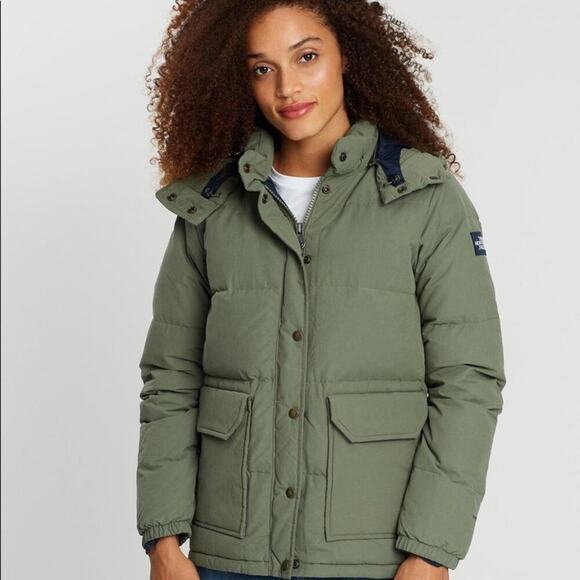 The North Face Ski Jacket Down Parka Army Green Women’s Size M NWT - Picture 2 of 5